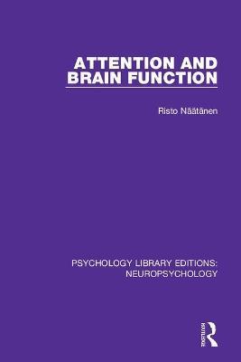 Attention and Brain Function - Risto Näätänen - cover