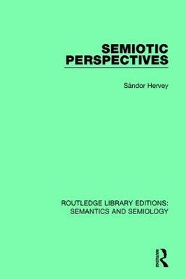 Semiotic Perspectives - Sándor Hervey - cover