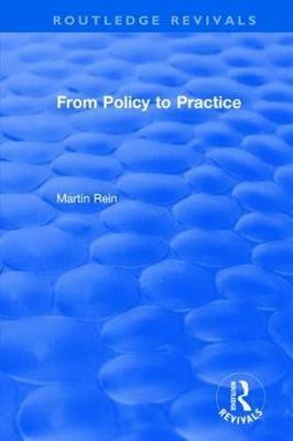 From Policy to Practice - Martin Rein - cover