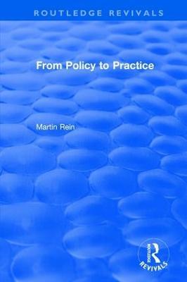 From Policy to Practice - Martin Rein - cover
