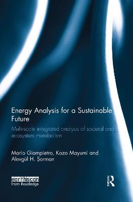 Energy Analysis for a Sustainable Future: Multi-Scale Integrated Analysis of Societal and Ecosystem Metabolism - Mario Giampietro,Kozo Mayumi,Alevgül Sorman - cover