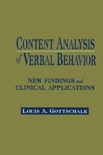 Content Analysis of Verbal Behavior: New Findings and Clinical Applications