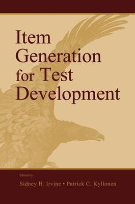Item Generation for Test Development - cover