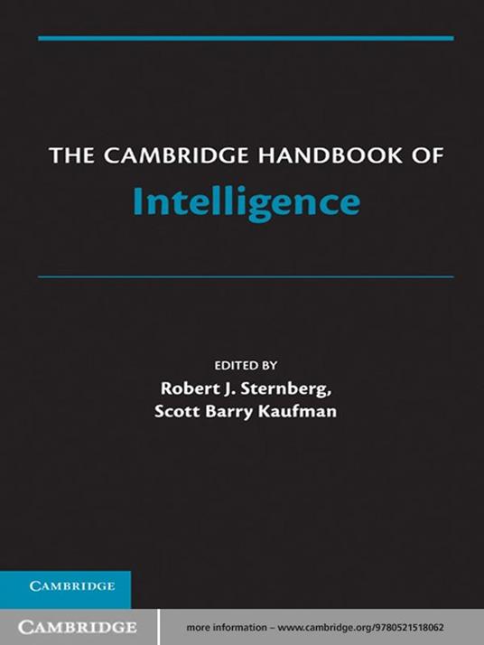The Cambridge Handbook of Intelligence