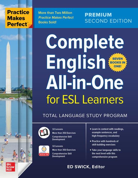 Practice Makes Perfect: Complete English All-in-One for ESL Learners, Premium Second Edition