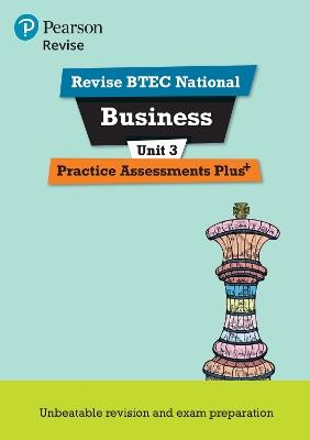 Pearson REVISE BTEC National Business Practice Assessments Plus U3 - 2023 and 2024 exams and assessments - Steve Jakubowski - cover