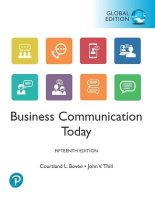 Business Communication Today, Global Edition - Courtland Bovee,John Thill - cover