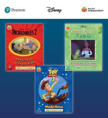 Pearson Bug Club Disney Year 1 Pack C, including decodable phonics readers for phase 5; The Incredibles: Keeping Up with the Kids, The Princess and the Frog: A Frog for a Friend, Toy Story: Woody's Rescue - Abi Wainwright - cover