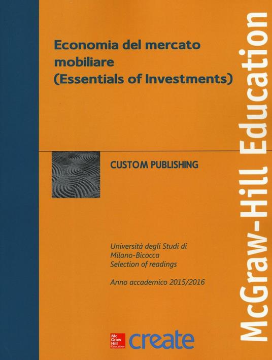Economia del mercato mobiliare (Essentials of Investments) - copertina