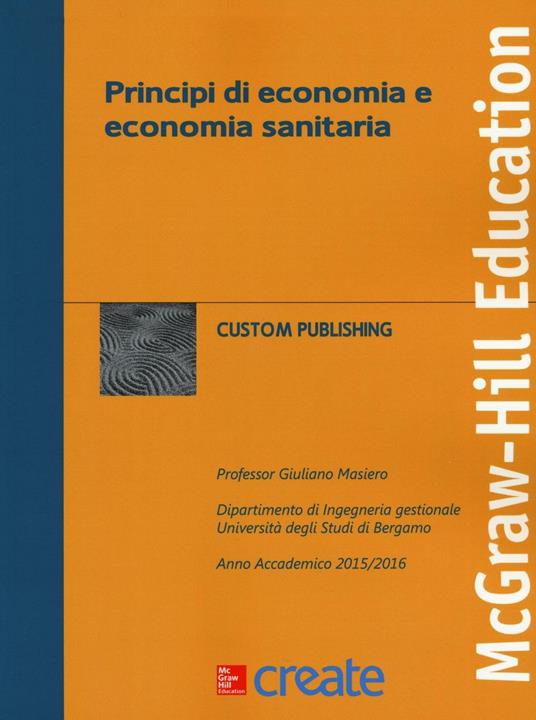 Principi di economia e economia sanitaria - copertina