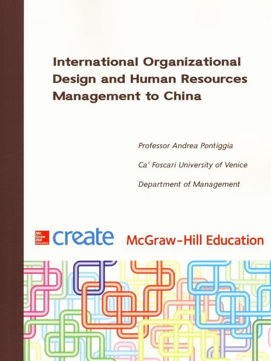 International Organizational Design and Human Resources Management to China - copertina