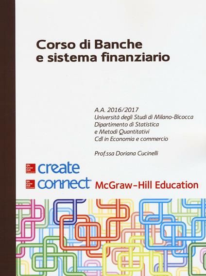 Corso di banche e sistema finanziario - copertina