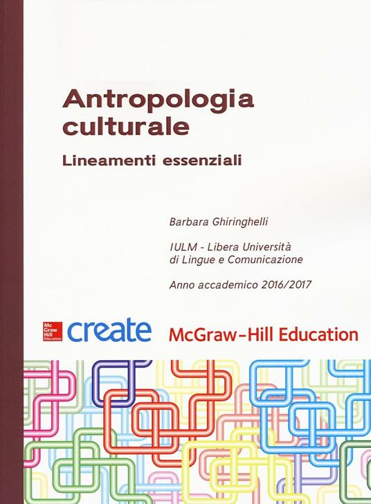 Antropologia culturale. Lineamenti essenziali - copertina