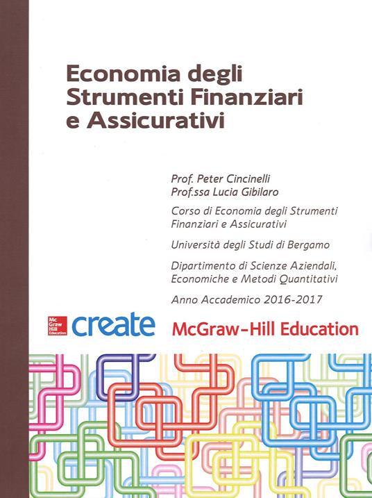 Economia degli strumenti finanziari e assicurativi - copertina
