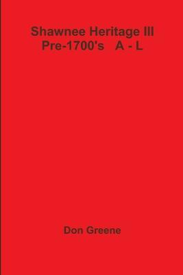 Shawnee Heritage III - Don Greene - cover