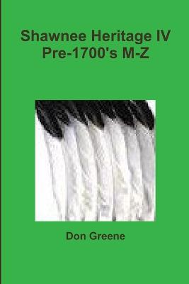 Shawnee Heritage Iv - Don Greene - cover