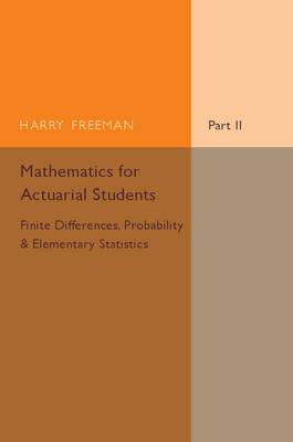 Mathematics for Actuarial Students - Harry Freeman - cover