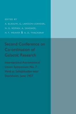 Second Conference on Co-ordination of Galactic Research: International Astronomical Union Symposium No.7 - Held at Saltsjoebaden Near Stockholm, June 1957 - cover