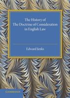 The History of the Doctrine of Consideration in English Law - Edward Jenks - cover