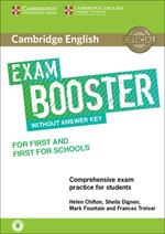 Cambridge English Exam Booster for First and First for Schools without Answer Key with Audio: Comprehensive Exam Practice for Students