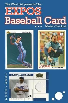 The Expos Baseball Card Master Checklist - Richard Scott - cover