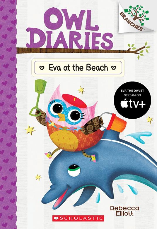 Eva at the Beach: A Branches Book (Owl Diaries #14) - Rebecca Elliott - ebook