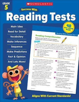 Scholastic Success with Reading Tests Grade 5 Workbook - Scholastic Teaching Resources - cover
