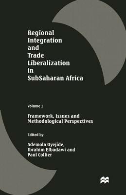 Regional Integration and Trade Liberalization in Subsaharan Africa: Volume 1: Framework, Issues and Methodological Perspectives - cover