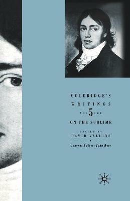 Coleridge's Writings: On the Sublime - David Vallins - cover