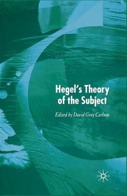 Hegel’s Theory of the Subject - cover