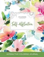 Adult Coloring Journal: Self-Reflection (Pet Illustrations, Pastel Floral)