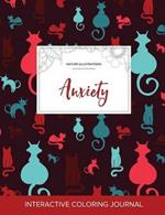 Adult Coloring Journal: Anxiety (Nature Illustrations, Cats)