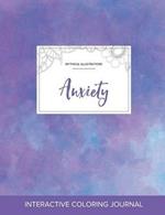 Adult Coloring Journal: Anxiety (Mythical Illustrations, Purple Mist)