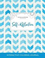 Adult Coloring Journal: Self-Reflection (Mythical Illustrations, Watercolor Herringbone)
