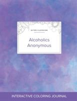 Adult Coloring Journal: Alcoholics Anonymous (Butterfly Illustrations, Purple Mist) - Courtney Wegner - cover