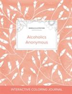 Adult Coloring Journal: Alcoholics Anonymous (Mandala Illustrations, Peach Poppies)