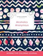 Adult Coloring Journal: Alcoholics Anonymous (Mythical Illustrations, Tribal Floral)