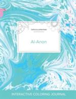 Adult Coloring Journal: Al-Anon (Turtle Illustrations, Turquoise Marble)