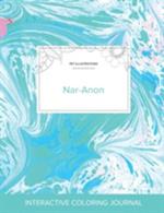 Adult Coloring Journal: Nar-Anon (Pet Illustrations, Turquoise Marble)
