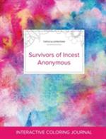 Adult Coloring Journal: Survivors of Incest Anonymous (Turtle Illustrations, Rainbow Canvas)
