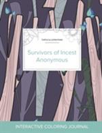 Adult Coloring Journal: Survivors of Incest Anonymous (Turtle Illustrations, Abstract Trees)
