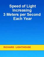 Speed of Light Increasing 3 Meters per Second Each Year