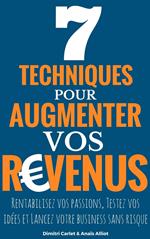 7 Techniques Pour Augmenter Vos Revenus: Rentabilisez vos passions, Testez vos idées et Lancez votre business sans risque