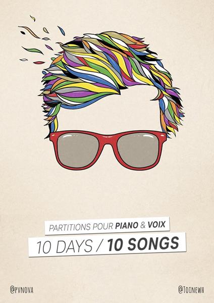 10 Days / 10 Songs - Partitions pour piano & voix