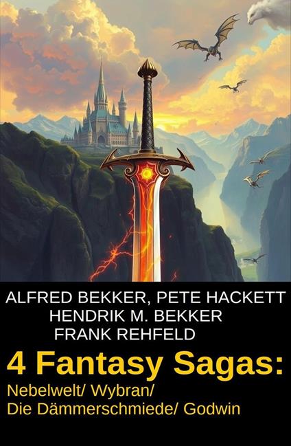 4 Fantasy Sagas: Nebelwelt/ Wybran/ Die Dämmerschmiede/ Godwin