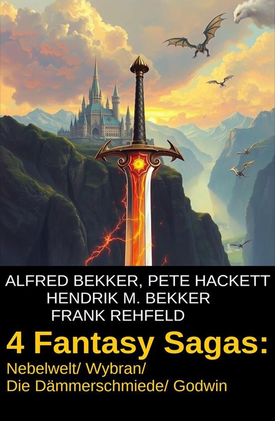 4 Fantasy Sagas: Nebelwelt/ Wybran/ Die Dämmerschmiede/ Godwin