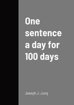 One sentence a day for 100 days