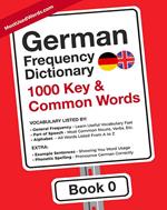 German Frequency Dictionary - 1000 Key & Common German Words in Context