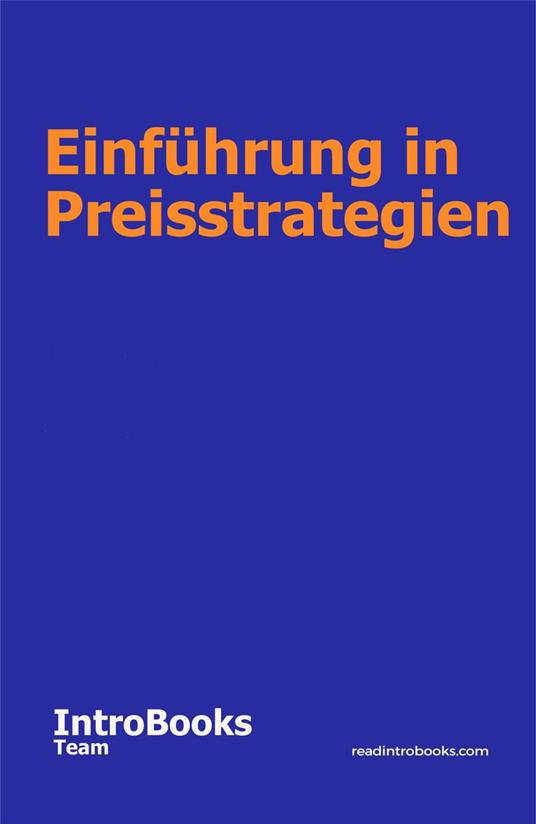 Einführung in Preisstrategien