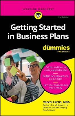 Getting Started in Business Plans For Dummies - Veechi Curtis - cover